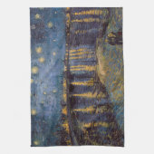 Sterrennacht over de Rhône door Vincent van Gogh Theedoek (Verticaal)