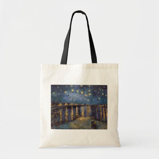 Sterrennacht over de Rhône door Vincent van Gogh Tote Bag (Voorkant)