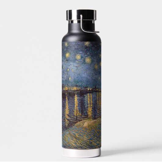 Sterrennacht over de Rhône door Vincent van Gogh Waterfles (Links)