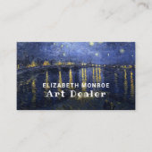 Sterrennacht over de Rhône, kunsthandelaar Visitekaartje (Voorkant)