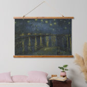 Sterrennacht over de Rhône, olieverfschilderij Van Hangend Wandkleed (Slaapkamer)