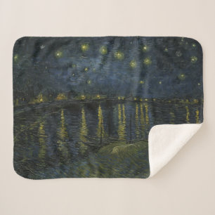 Sterrennacht over de Rhône, olieverfschilderij Van Sherpa Deken