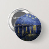 Sterrennacht over de Rhône Ronde Button 5,7 Cm (Voorkant /achterkant)