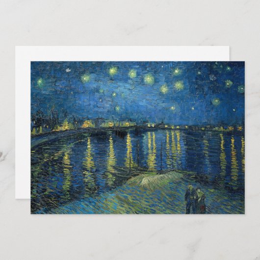 Sterrennacht over de Rhône | Vincent van Gogh (Voorkant / Achterkant)