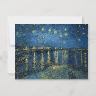 Sterrennacht over de Rhône Vincent van Gogh Briefkaart