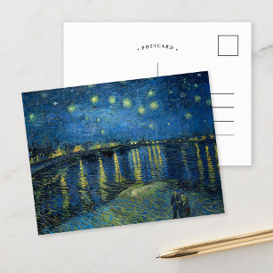 Sterrennacht over de Rhône   Vincent Van Gogh Briefkaart