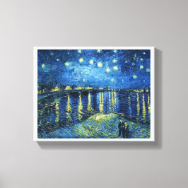 Sterrennacht over de Rhone Vincent van Gogh Canvas Afdruk