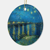 Sterrennacht over de Rhône | Vincent van Gogh Keramisch Ornament (Links)