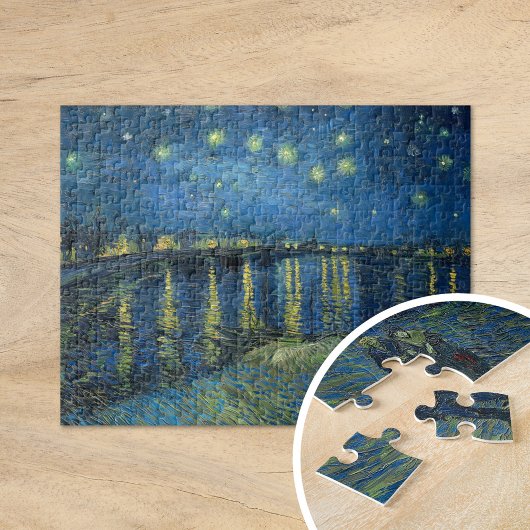 Sterrennacht over de Rhône | Vincent Van Gogh Legpuzzel