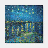 Sterrennacht over de Rhône | Vincent Van Gogh Mag Magneet (Voorkant)