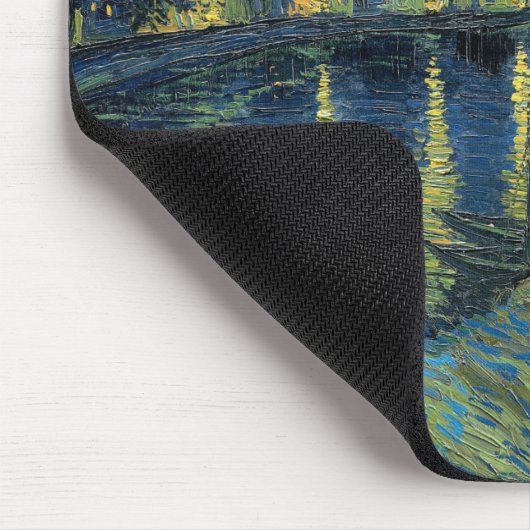 Sterrennacht over de Rhône | Vincent van Gogh Muismat (Hoek)