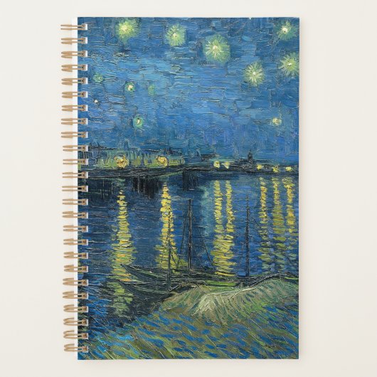 Sterrennacht over de Rhone Vincent Van Gogh Planner (Voorkant)