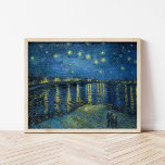 Sterrennacht over de Rhône | Vincent Van Gogh Poster<br><div class="desc">Sterrennacht Over de Rhône (1888) door de Nederlandse kunstenaar Vincent Van Gogh. Origineel kunstwerk is een olie op doek die een energieke post-impressionistische nachtelijke hemel in huiden van blauw en geel weergeeft. Gebruik de ontwerphulpmiddelen om douanetekst toe te voegen of het afbeelding te personaliseren.</div>