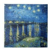 Sterrennacht over de Rhone Vincent van Gogh Tegeltje (Voorkant)