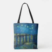 Sterrennacht over de Rhône | Vincent van Gogh Tote Bag (Achterkant)