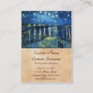 Sterrennacht over de Rhone Vincent van Gogh Visitekaartje