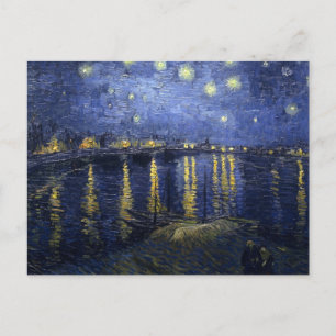 Sterrennacht over de Rijn Briefkaart