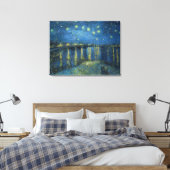 Sterrennacht over de Rijn Canvas Afdruk (Insitu (Slaapkamer))