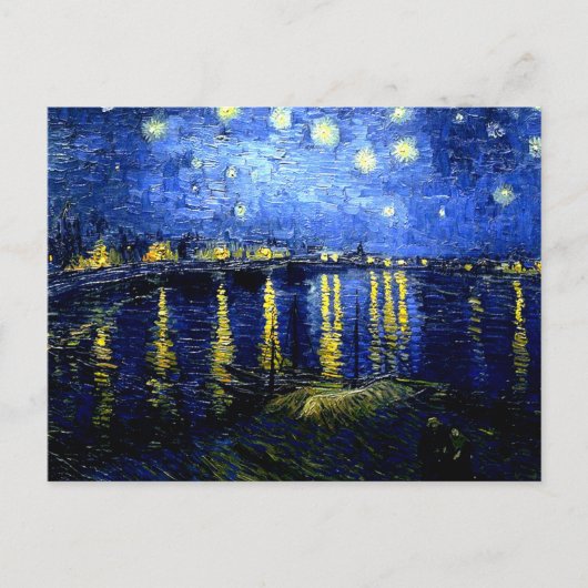 Sterrennacht over de Rijn door Van Gogh Briefkaart (Voorkant)