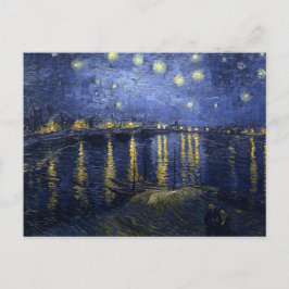 Sterrennacht over de Rijn door Van Gogh Briefkaart