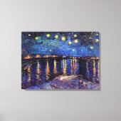 Sterrennacht over de Rijn door Van Gogh Canvas Afdruk (Voorkant)