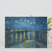 Sterrennacht over de Rijn (door van Gogh) Kaart (Staand voorkant)