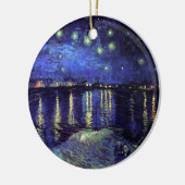 Sterrennacht over de Rijn door Van Gogh Keramisch Ornament (Links)