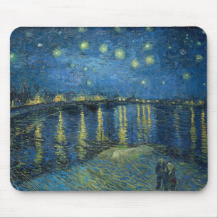 Sterrennacht over de Rijn (door van Gogh) Muismat