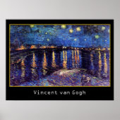 Sterrennacht over de Rijn door Van Gogh Poster (Voorkant)
