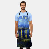 Sterrennacht over de Rijn door Van Gogh Schort (Gedragen)