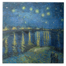Sterrennacht over de Rijn (door van Gogh)