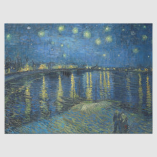 Sterrennacht over de Rijn door Van Gogh Tissuepapier