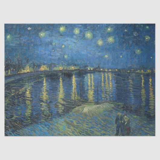 Sterrennacht over de Rijn door Van Gogh Tissuepapier (Voorkant)