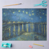 Sterrennacht over de Rijn (door van Gogh) Tissuepapier (Craft)