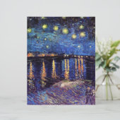 Sterrennacht over de Rijn, door Vincent van Gogh. (Staand voorkant)