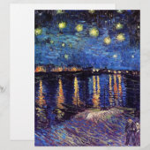 Sterrennacht over de Rijn, door Vincent van Gogh. (Voorkant / Achterkant)