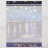 Sterrennacht over de Rijn, door Vincent van Gogh. (Voorkant)