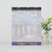 Sterrennacht over de Rijn, door Vincent van Gogh. (Staand voorkant)