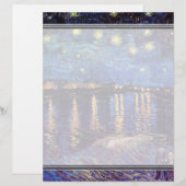 Sterrennacht over de Rijn, door Vincent van Gogh. (Voorkant / Achterkant)