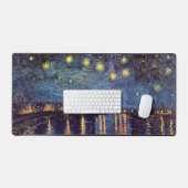 Sterrennacht over de Rijn door Vincent van Gogh Bureaumat (Keyboard & Muis)