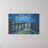 Sterrennacht over de Rijn door Vincent van Gogh Canvas Afdruk (Voorkant)