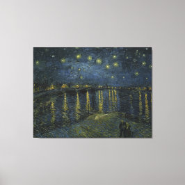 Sterrennacht over de Rijn door Vincent Van Gogh Canvas Afdruk