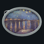 Sterrennacht over de Rijn door Vincent van Gogh Gesp<br><div class="desc">Sterrennacht over de Rijn door Vincent van Gogh is een kunstschilderij na het indrukken van het zeemaand schilderij. Een maritiem uitzicht over het water van de Rijn 's nachts met sterren in de hemel die in de reflectie schijnen. Over de kunstenaar: Vincent Willem van Gogh (1853-1890) was een van de...</div>