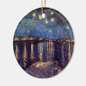 Sterrennacht over de Rijn door Vincent van Gogh Keramisch Ornament (Links)