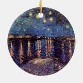 Sterrennacht over de Rijn door Vincent van Gogh Keramisch Ornament (Achterkant)