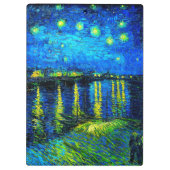 Sterrennacht over de Rijn door Vincent Van Gogh Klembord (Achterkant)