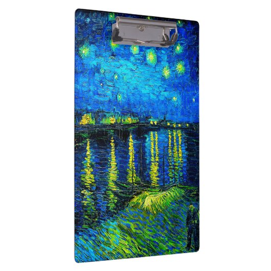 Sterrennacht over de Rijn door Vincent Van Gogh Klembord (Rechts)