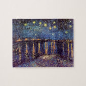 Sterrennacht over de Rijn door Vincent van Gogh Legpuzzel (Horizontaal)