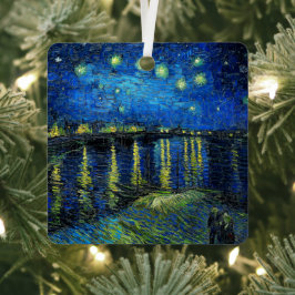 Sterrennacht over de Rijn door Vincent Van Gogh Metalen Ornament