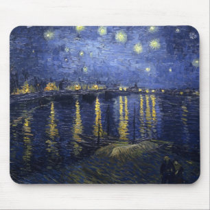 Sterrennacht over de Rijn door Vincent van Gogh Muismat